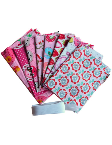 DIY Vlaggenlijn Naaipakket - Roze