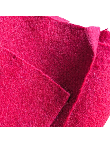 Gevilte Wol rood