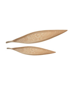 Houten Bladschaal / Serveerplank Set