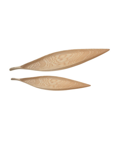 Houten Bladschaal / Serveerplank Set
