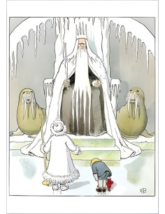 Ansichtkaart koning winter Elsa Beskow
