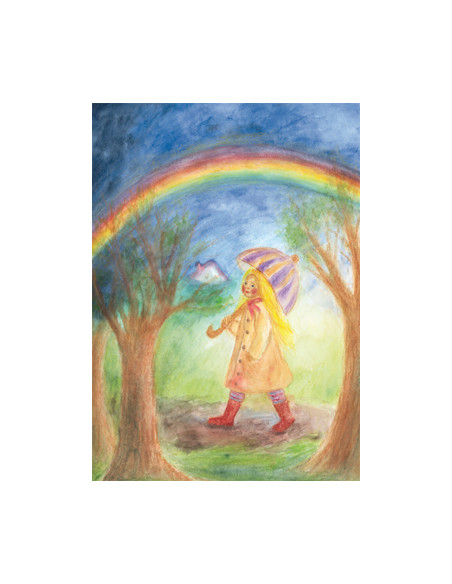Ansichtkaart regenboog Ilona Bock