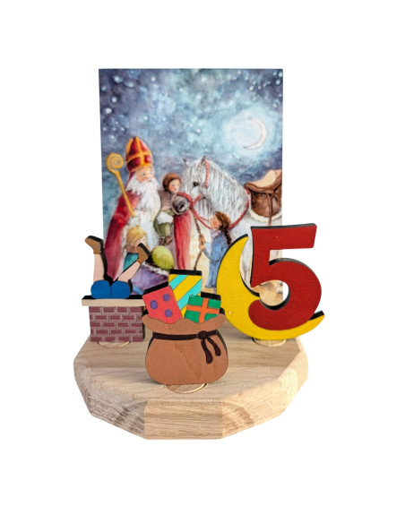 Cijfer 5 met maan steker