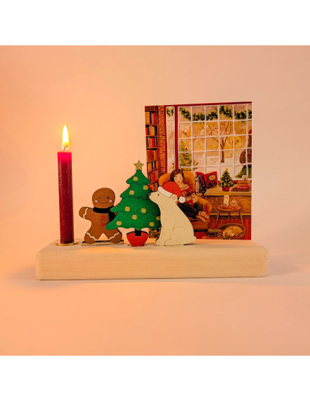 Kerst ijsbeer steker