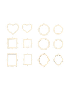 Houten mini schilderijlijstjes
