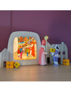 Sinterklaas intocht plaat voor seizoenslamp Eentje van Margo 2
