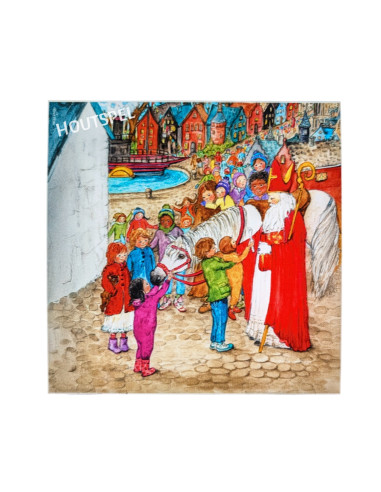 Sinterklaas intocht plaat voor seizoenslamp...