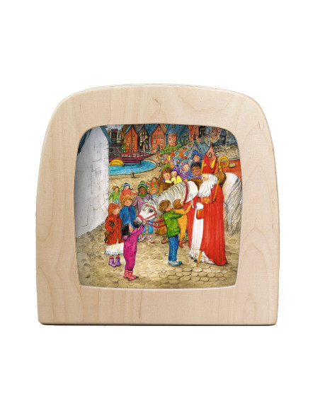 Sinterklaas intocht plaat voor seizoenslamp Eentje van Margo