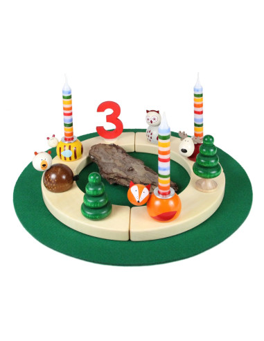 Cijfer 3 rood steker