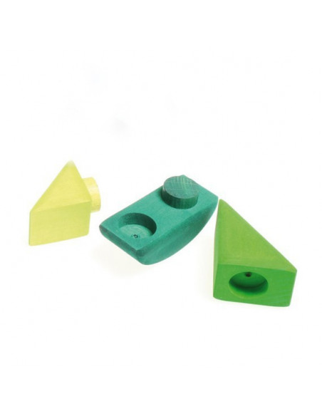 Stapelbaar zeilbootje groen