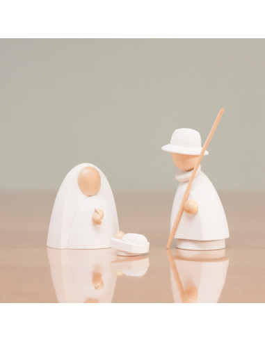 Kerststal modern wit