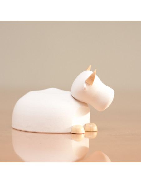 Kerststal modern wit