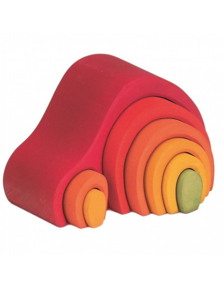 Dwergenhuis rood/geel