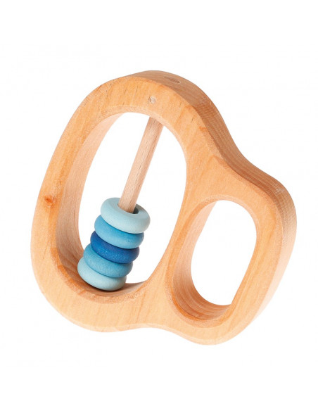 Rammelaar blauwe kralen