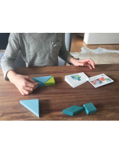 Tangram legpuzzel blauw 2