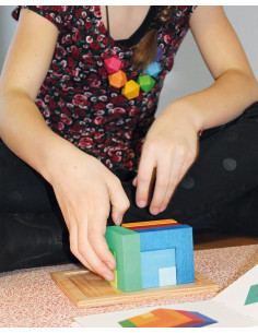 Vierkant puzzelblok 2
