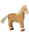 Bruin paard Holztiger
