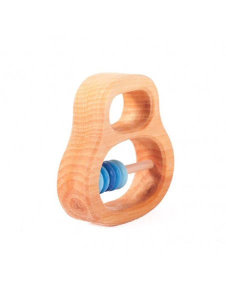 Rammelaar blauwe kralen