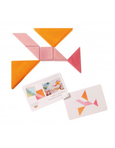 Tangram legpuzzel roze 2