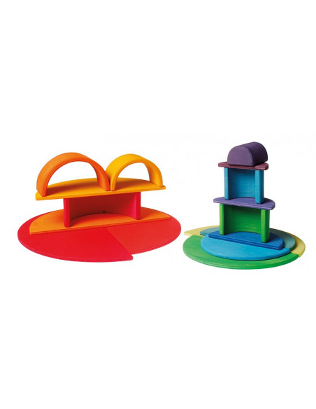 Halve cirkels gekleurd Halve cirkels gekleurd