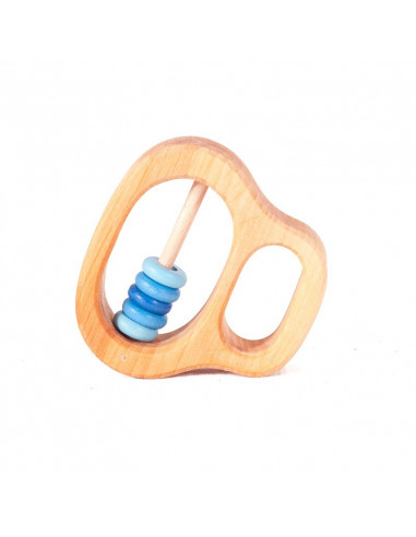 Rammelaar blauwe kralen