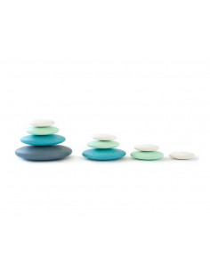 Houten stenen blauw 2