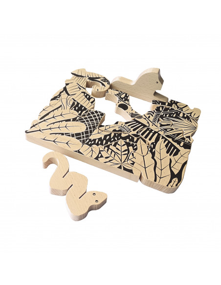 Jungle dierenset puzzel