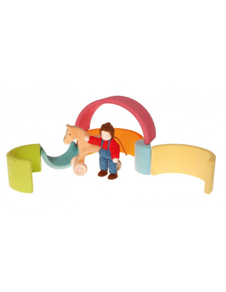Regenboog pastel middel Regenboog pastel middel