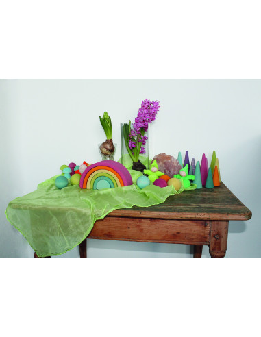 Regenboog pastel middel