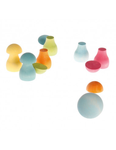 Pastel paddenstoelen