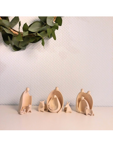 Kerststal gestileerd