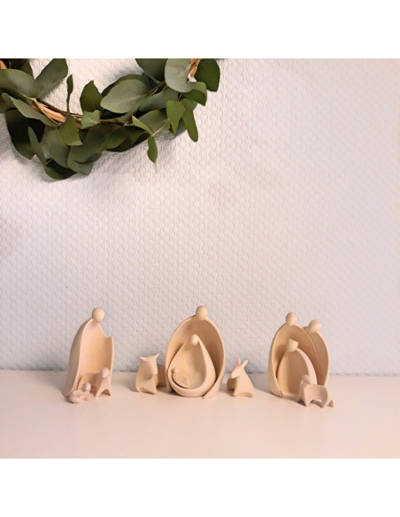 Kerststal gestileerd Kerststal gestileerd