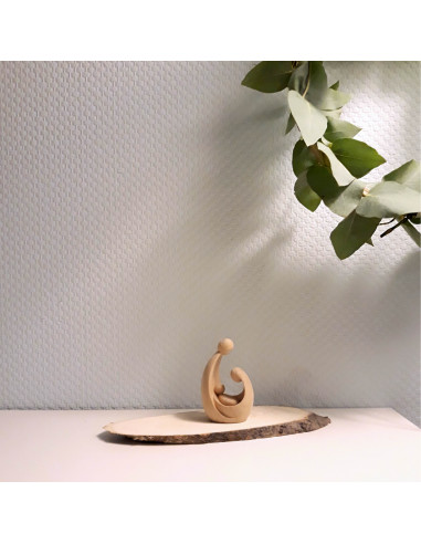 Handgesneden mini kerststal