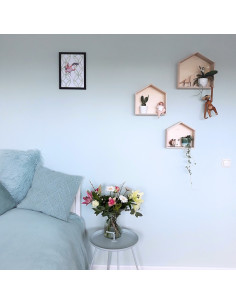 Wandplank huisjes 2