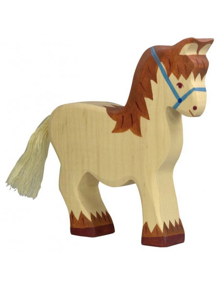 Paard met halster Holztiger