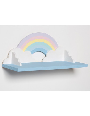 Wandplank regenboog