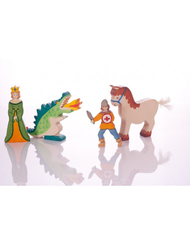 Paard met halster Holztiger