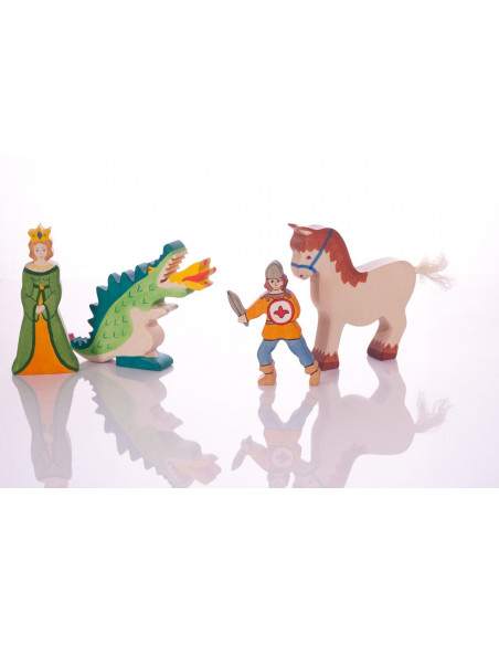 Paard met halster Holztiger