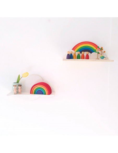 Wandplank regenboog Wandplank regenboog