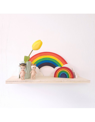 Wandplank regenboog
