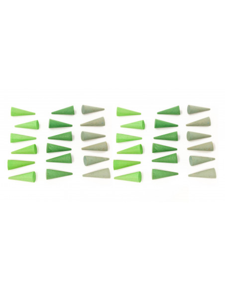 Groene kegeltjes Groene kegeltjes