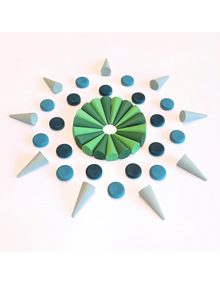 Groene kegeltjes Groene kegeltjes