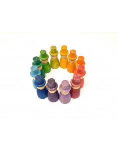 Regenboog nins met hoed