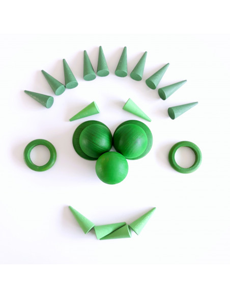Groene kegeltjes Groene kegeltjes