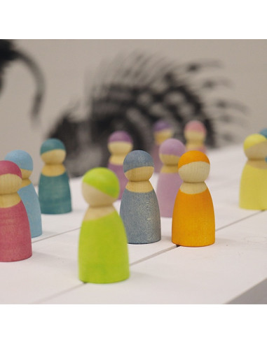 Regenboog vriendjes pastel