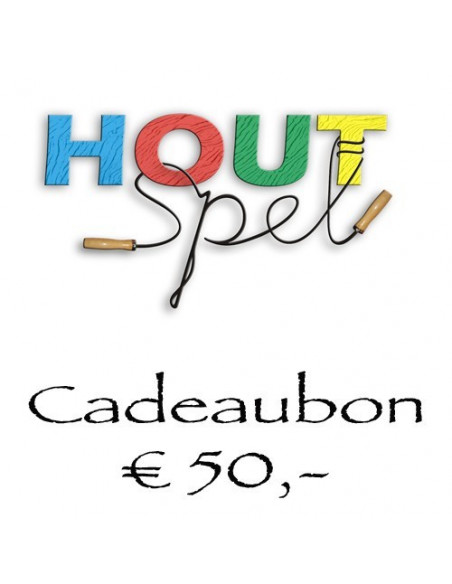 Houtspel cadeaubon 50,-