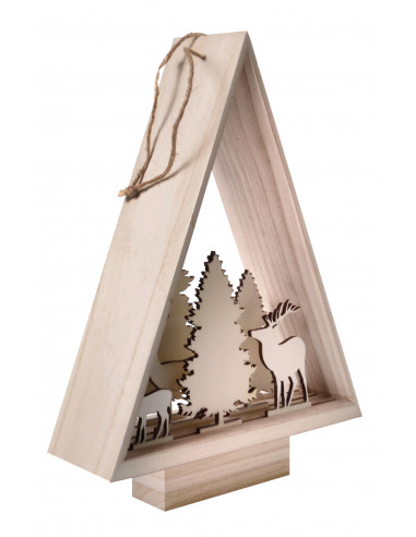 3D kerstboom silhouet