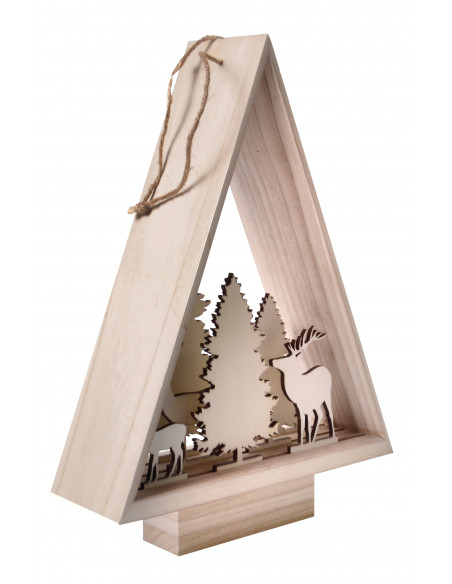 3D kerstboom silhouet 3D kerstboom silhouet