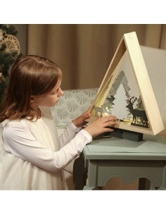 3D kerstboom silhouet 2