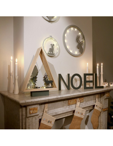 3D kerstboom silhouet